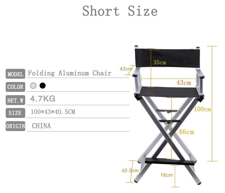 Modern Foldable Makeup Artist Chair Comfortable Style For Personal