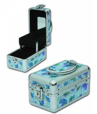 Multi Layer Jewelry Train Case Storage Box Heat Resistant With Mirror