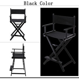 Black Color Makeup Vanity Chair Built - In Armrests For Outdoor Furniture