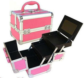 Quick Delivery Aluminium Makeup Case Customized Size For Home / Travel / Shopping