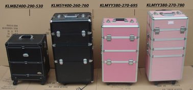 Rolling aluminum barber tool case with drawers/barber tool case KLMYY380-270-695