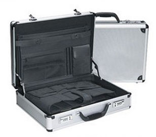 OEM ODM Aluminum Briefcase Attache , Small Hard Metal Aluminum Metal Suitcase