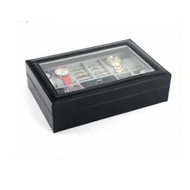 Modern Leather Jewelry Display Box Watch Organizer Customized Logo