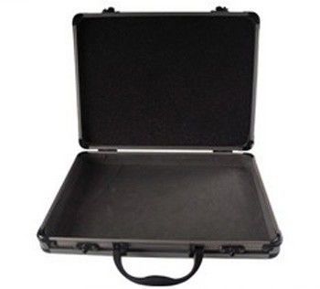 Travel Durable Aluminum Laptop Case Briefcases Black Color With Password Lock