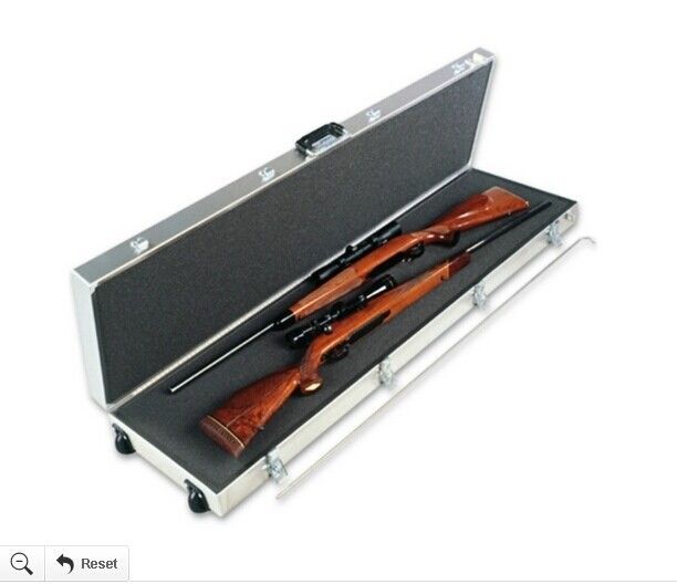 Hard Shell Rifle Case , Aluminium Rifle Case With Sponge And Safe Locks
